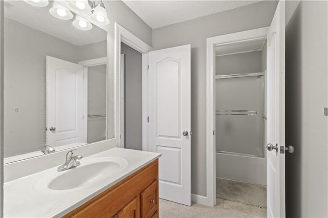 820 Peach Tree Ln, Blue Springs, MO 64064 - bathroom featuring vanity and  shower combination