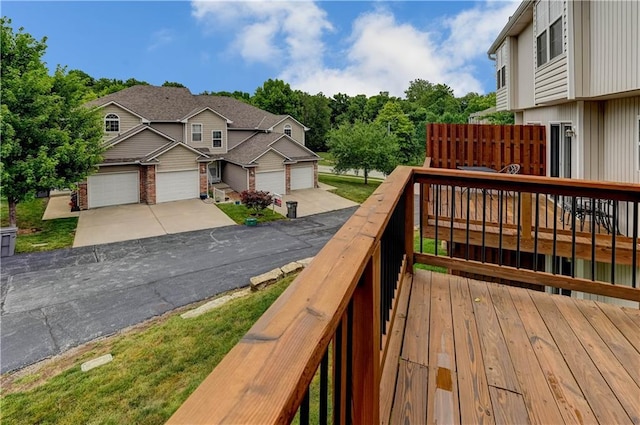 3524 NE Austin Dr, Lees Summit, MO 64064 - deck with a garage and driveway