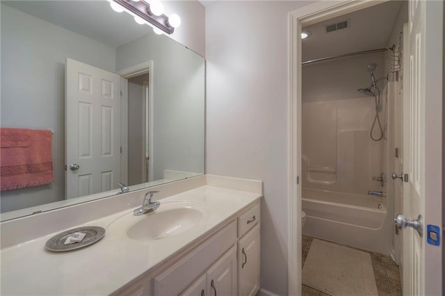 3013 S Granite Ave, Blue Springs, MO 64015 - bathroom featuring vanity and  shower combination