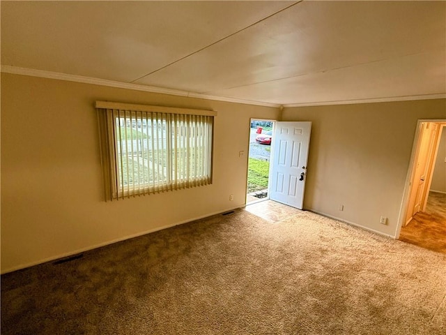 2321 Englewood Ct, Independence, MO 64052 - carpeted empty room featuring crown molding