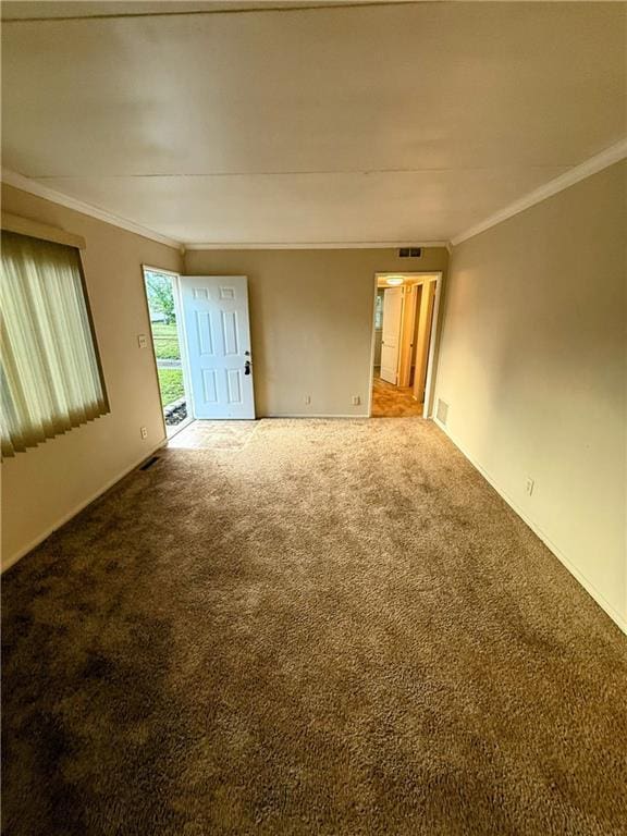 2321 Englewood Ct, Independence, MO 64052 - spare room with ornamental molding and carpet floors