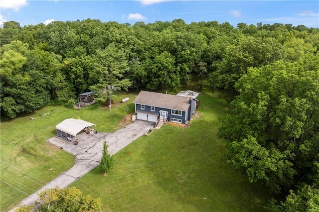 10708 E 301st St, Drexel, MO 64742 - view of subject property with a forest