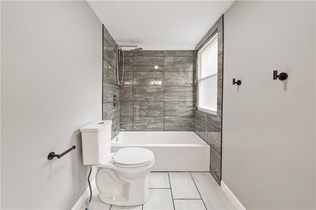 4301 W 74th St, Prairie Village, KS 66208 - full bathroom featuring bathing tub / shower combination and tile patterned floors