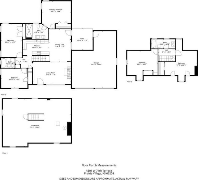 4301 W 74th St, Prairie Village, KS 66208 - view of home floor plan