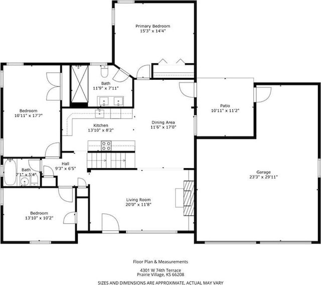 4301 W 74th St, Prairie Village, KS 66208 - view of room layout