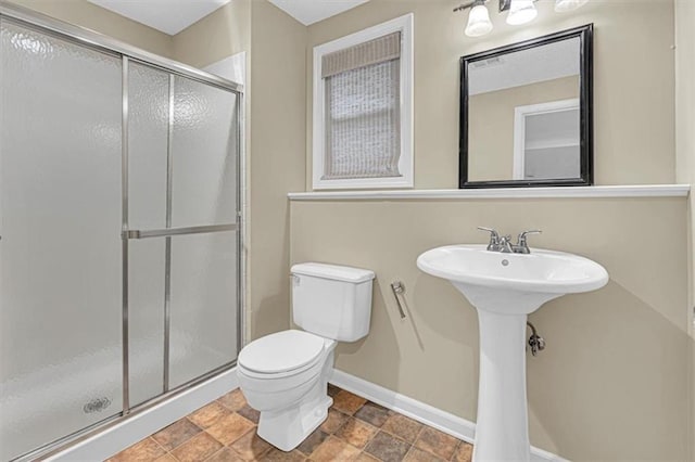 14440 W 187th Ter, Olathe, KS 66062 - full bathroom with a stall shower and stone finish floors