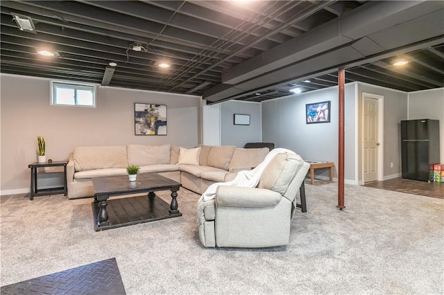 1503 Wrangler Way, Raymore, MO 64083 - living room with carpet flooring and baseboards
