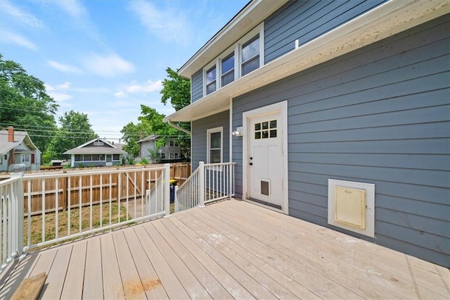 5900 Cherry St, Kansas City, MO 64110 - view of wooden deck