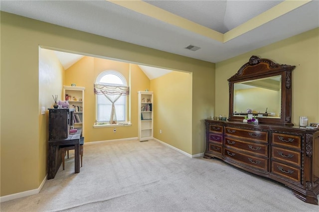 4000 SW Boulder Dr, Lees Summit, MO 64082 - sitting room with light colored carpet and vaulted ceiling