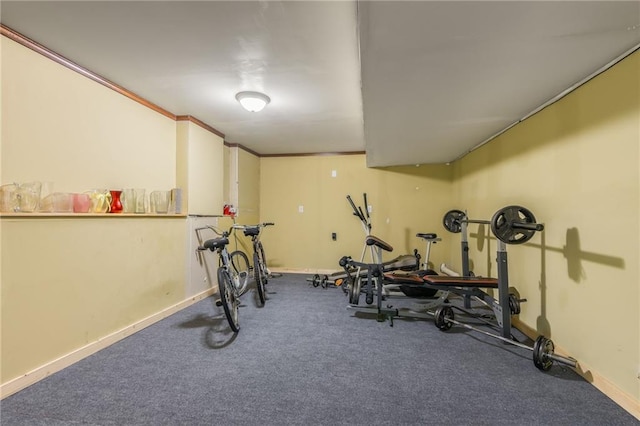 4000 SW Boulder Dr, Lees Summit, MO 64082 - exercise room featuring baseboards