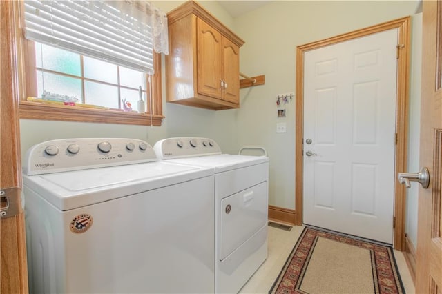 22604 Vincent St, Peculiar, MO 64078 - laundry room featuring cabinet space and washer and clothes dryer