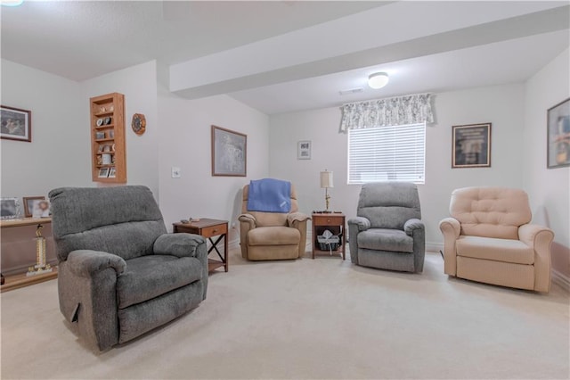 22604 Vincent St, Peculiar, MO 64078 - living room featuring light carpet and baseboards