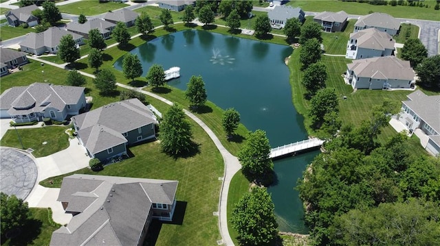 22604 Vincent St, Peculiar, MO 64078 - aerial view of property's location with a nearby body of water and nearby suburban area