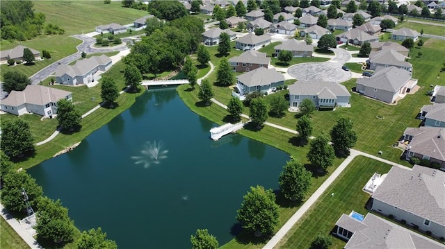 22604 Vincent St, Peculiar, MO 64078 - aerial overview of property's location featuring a large body of water and nearby suburban area