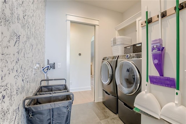 17325 Bradshaw St, Overland Park, KS 66221 - laundry room featuring washing machine and clothes dryer