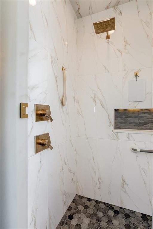 17325 Bradshaw St, Overland Park, KS 66221 - full bathroom with a marble finish shower
