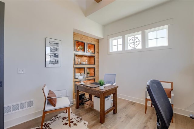 17325 Bradshaw St, Overland Park, KS 66221 - home office with light wood-type flooring and baseboards