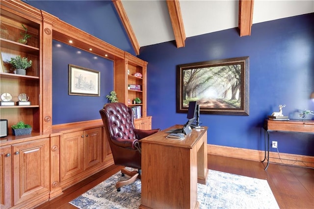 12333 Westgate St, Overland Park, KS 66213 - office area with wood finished floors and built in shelves