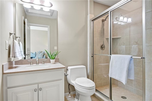12333 Westgate St, Overland Park, KS 66213 - bathroom with vanity and a shower stall