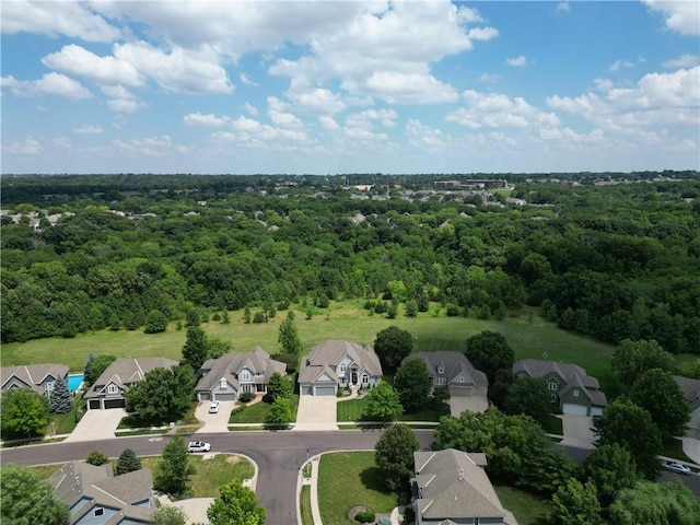 12333 Westgate St, Overland Park, KS 66213 - aerial perspective of suburban area featuring a forest