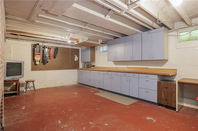 2010 Eugene Field Ave, Saint Joseph, MO 64505 - basement featuring concrete block wall and healthy amount of natural light