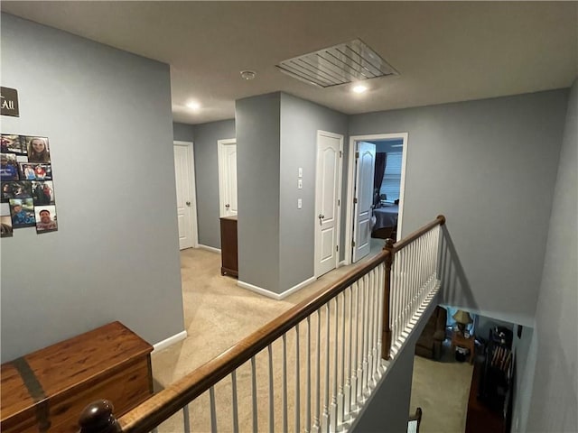 17540 W 159th Ct, Olathe, KS 66062 - corridor featuring light carpet and an upstairs landing