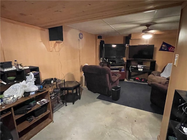 17540 W 159th Ct, Olathe, KS 66062 - living area featuring ceiling fan