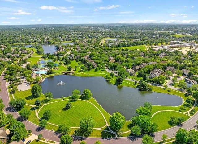 14301 Beverly St, Overland Park, KS 66223 - drone / aerial view of a nearby body of water