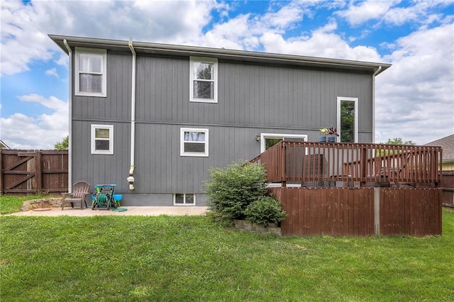 503 SW Creek Ridge Dr, Grain Valley, MO 64029 - rear view of property featuring a deck