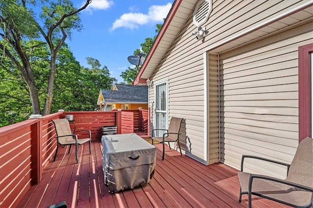 3021 Topping Ave, Kansas City, MO 64129 - view of wooden deck