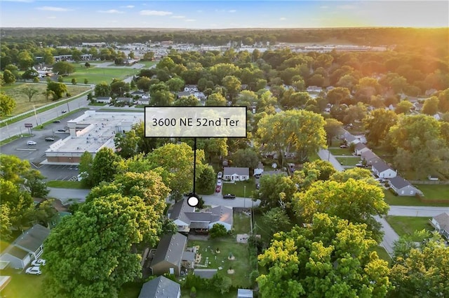 3600 NE 52nd Ter, Kansas City, MO 64119 - aerial perspective of suburban area