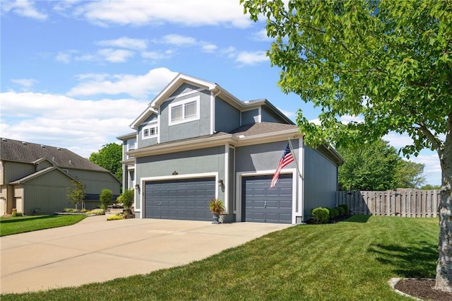 14920 S Roxburghe St, Olathe, KS 66061 - view of front of property featuring concrete driveway, a garage, and stucco siding