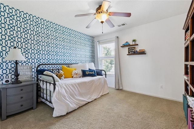 14920 S Roxburghe St, Olathe, KS 66061 - bedroom featuring carpet and a ceiling fan