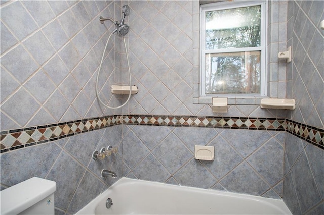 19707 E 14th St, Independence, MO 64056 - bathroom with shower / bathtub combination and toilet