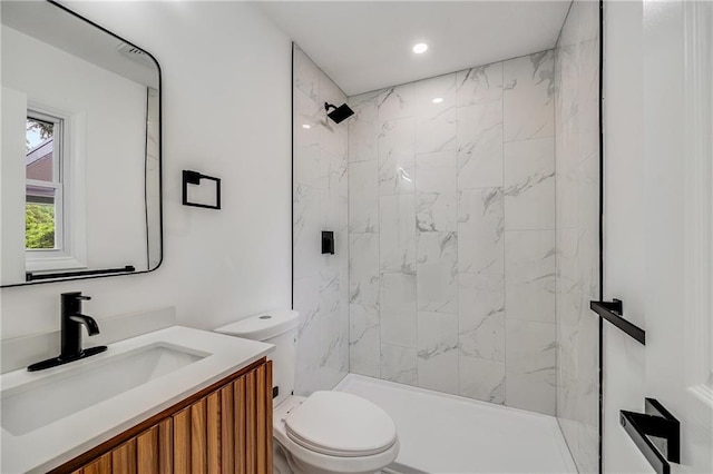 7909 Arnote Rd, Pleasant Valley, MO 64068 - bathroom with vanity and a tile shower