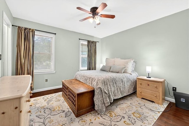 15820 W 150th Ter, Olathe, KS 66062 - bedroom with wood finished floors and a ceiling fan