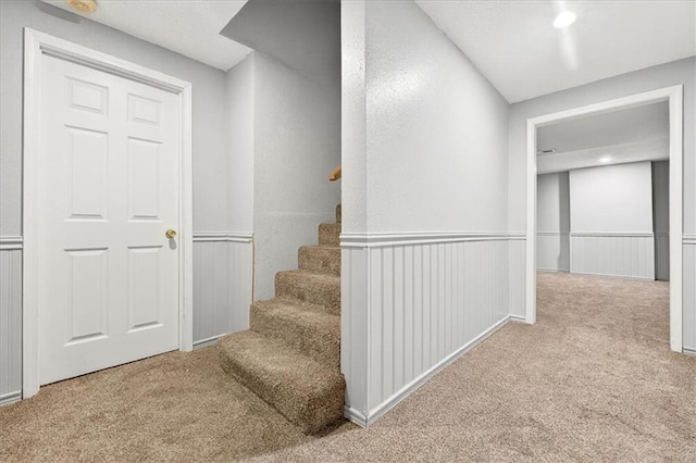 15820 W 150th Ter, Olathe, KS 66062 - stairway featuring carpet floors and recessed lighting
