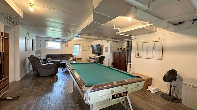 309 College St, Paola, KS 66071 - playroom featuring billiards and dark wood finished floors