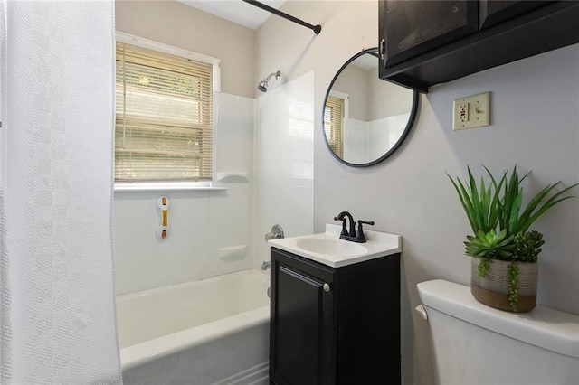 5921 Lexington Ave, Kansas City, MO 64123 - bathroom featuring shower / bathtub combination with curtain and vanity