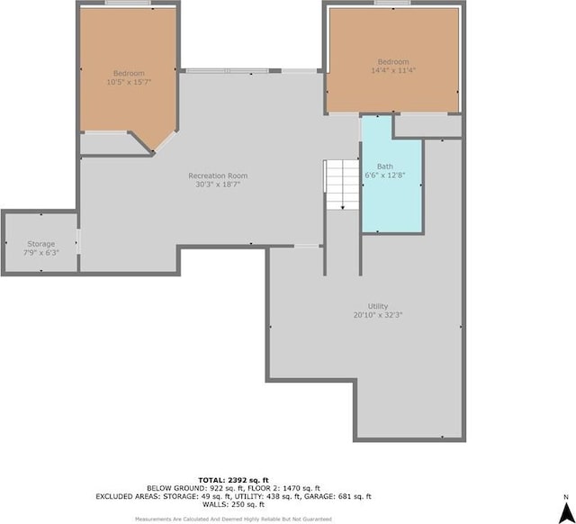 1296 NW Lindenwood Dr, Grain Valley, MO 64029 - view of floor plan / room layout