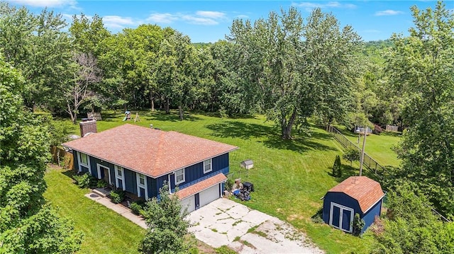 4252 SE Valleyview Ln, Holt, MO 64048 - drone / aerial view of a heavily wooded area
