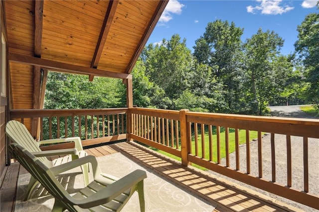 389 NW 1851st Rd, Kingsville, MO 64061 - view of wooden terrace