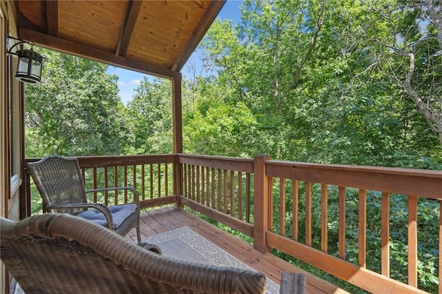 389 NW 1851st Rd, Kingsville, MO 64061 - view of wooden deck