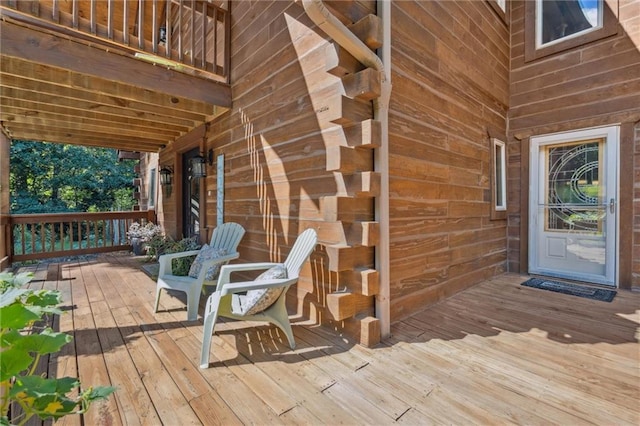 389 NW 1851st Rd, Kingsville, MO 64061 - view of wooden terrace