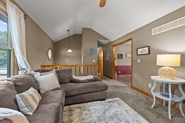 15509 Lawrence Ave, Belton, MO 64012 - living area with vaulted ceiling and carpet