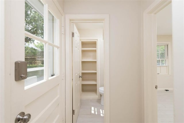 627 E Meyer Blvd, Kansas City, MO 64131 - hall with light tile patterned floors