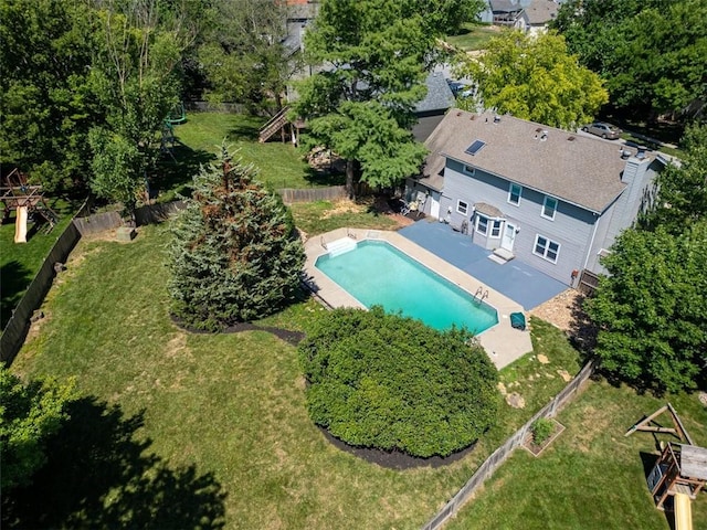 2623 W 131st St, Olathe, KS 66061 - drone / aerial view of a pool