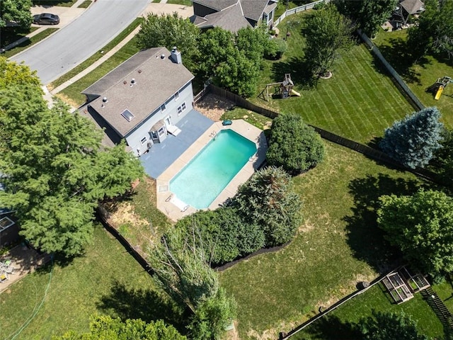 2623 W 131st St, Olathe, KS 66061 - aerial overview of property's location featuring a pool