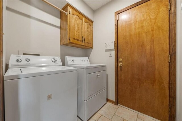 12147 Farley St, Overland Park, KS 66213 - washroom with washing machine and dryer and cabinet space