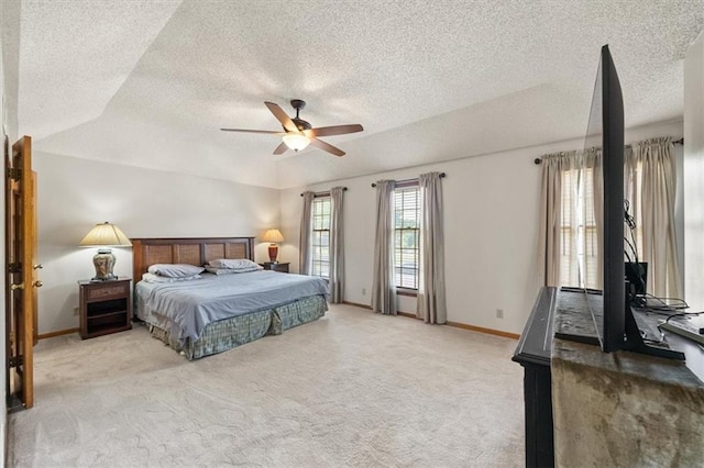 12147 Farley St, Overland Park, KS 66213 - carpeted bedroom with a textured ceiling and ceiling fan